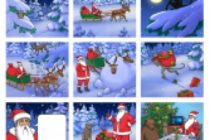 Новогодний комикс для Dell