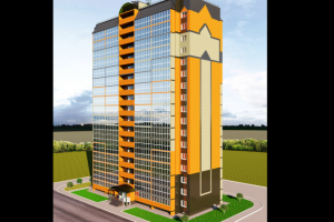 Дизайн-проект фасада.Панельного дома новой серии в1