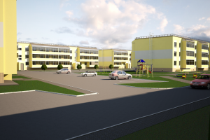 Эскизный проект.Жилой комплекс малоэтажной застройки в1