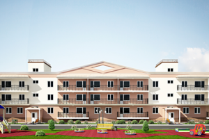 Проект трехэтажного жилого дома в2