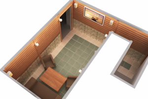 Комплексный дизайн проект сауны "Камелия" ( ЭП поиск) вар3