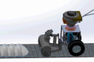 Визуализация работы малой коммунальной машины