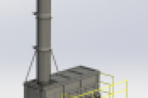 Инсинератор для сжигания отходов на 8 м. куб.