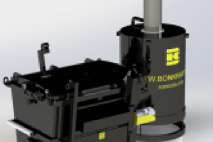 Инсинератор для сжигания отходов на 2,5 м. куб.