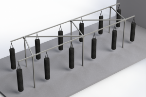 Стойки спортивного зала для бокса