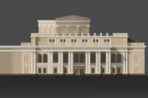 Визуализация и колористика фасада Театра драмы им. А.В. Кольцова