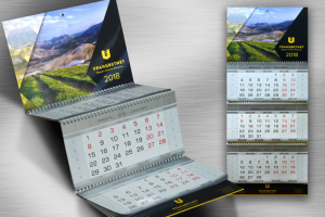 Дизайн квартального календаря