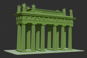 3d модель Московские триумфальные ворота