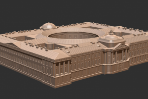 3d модель Академия художеств, Санкт-Петербург