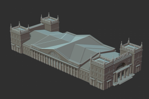 3D модель вокзал Смоленск