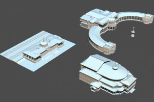 3D модель Павловск, музыкальный вокзал