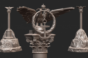 3d Памятник затопленным кораблям Севастополь