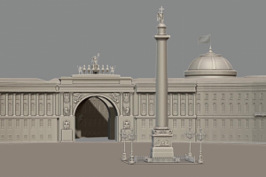 3d модель Дворцовая площадь
