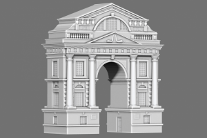 3D Триумфальная арка "Московские ворота", Иркутск