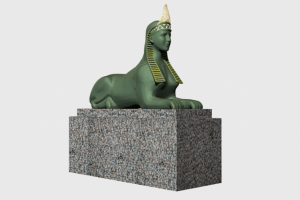 3d сфинкс Египетского моста, СПб