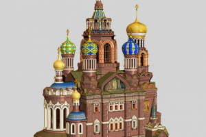 3d модель Спас на Крови