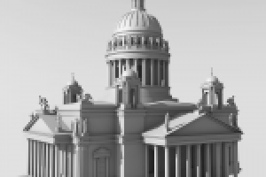3D модель Исаакиевский собор, Санкт-Петербург