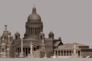 3D Исторические памятники Санкт-Петербурга (9-в-1)