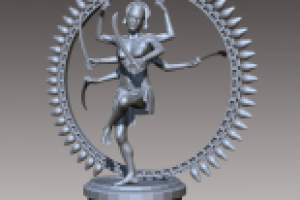 Вооруженная многорукая богиня Дурга