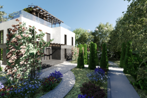 Экстерьер. Фасад.  Ландшафтный дизайн.