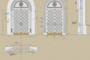 Входные двери. Разработка концепции. Чертежи, узлы