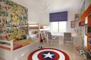 Проект перепланировки однокомнатной квартиры. Комната мальчиков