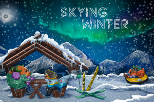 Skying winter