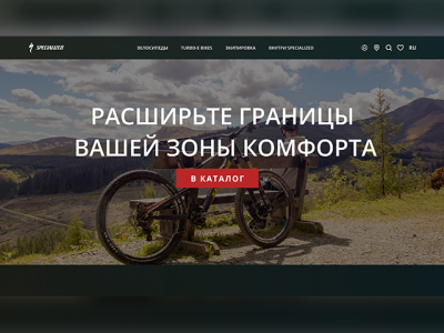 Разработка дизайна сайта "Specialized"