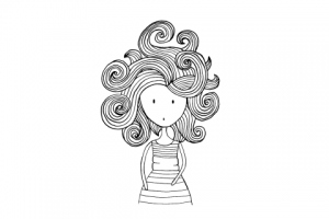 Девушка (line-art)