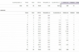 Показатели одного из проектов!