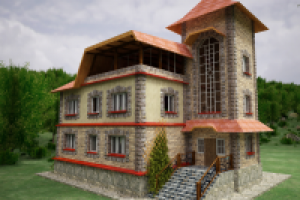 Визуализация коттеджа