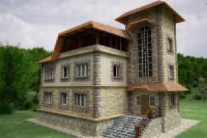 Визуализация коттеджа