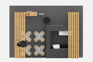 Визуализация выставочного стенда компании Cofix