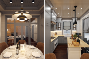 Дизайн-проект каркасного дома / Кухня