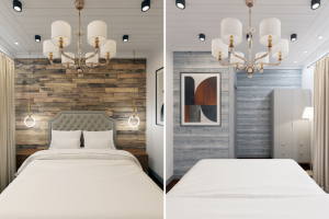 Дизайн-проект каркасного дома / Спальня 1 этаж