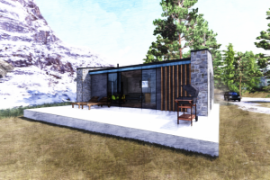 Зимний дом в стиле barnhouse