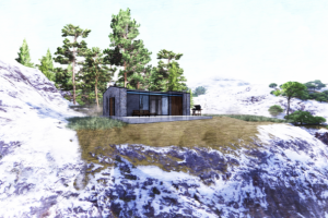 Зимний дом в стиле barnhouse