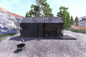 Модульный дом в стиле barnhouse