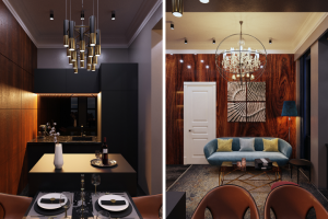 Дизайн интерьера однокомнатной квартиры. Апарт-комплекс RoyalPar