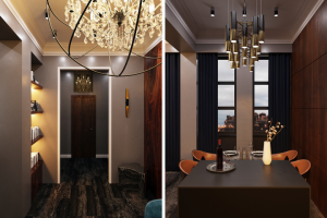 Дизайн интерьера однокомнатной квартиры. Апарт-комплекс RoyalPar