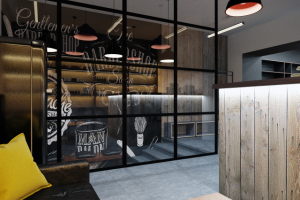 Дизайн интерьера барбершопа Coolcat