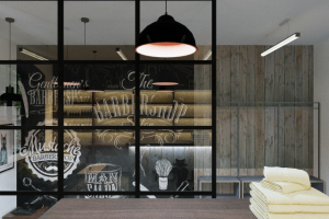 Дизайн интерьера барбершопа Coolcat