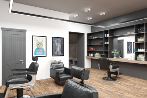 Дизайн интерьера барбершопа Coolcat