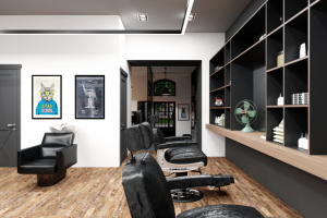 Дизайн интерьера барбершопа Coolcat