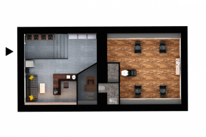 Дизайн интерьера барбершопа Coolcat