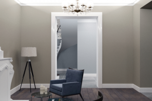 Дизайн интерьера коттеджа. 2 этажа, площадью 220 м2.