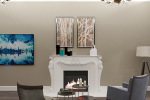 Дизайн интерьера коттеджа. 2 этажа, площадью 220 м2.