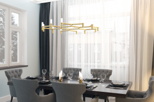 Дизайн интерьера коттеджа. 2 этажа, площадью 220 м2.