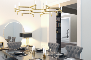 Дизайн интерьера коттеджа. 2 этажа, площадью 220 м2.