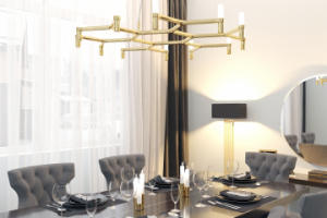 Дизайн интерьера коттеджа. 2 этажа, площадью 220 м2.